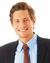 photo of an adult man with a great smile - orthodontics can help adults too